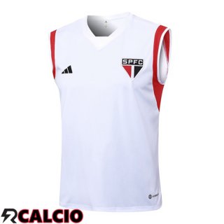 Canotta Calcio Sao Paulo FC Bianco 2023/2024  Canotta Calcio Sao Paulo FC Bianco 2023/2024