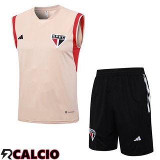 Canotta Calcio Sao Paulo FC + Pantaloncini Rosa 2023/2024  Canotta Calcio Sao Paulo FC + Pantaloncini Rosa 2023/2024