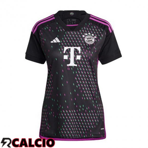 Seconda Maglia Bayern Monaco Donna Nero 2023/2024  Seconda Maglia Bayern Monaco Donna Nero 2023/2024