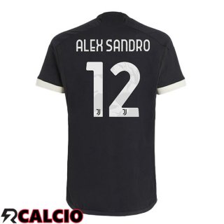 Terza Maglia Juventus (ALEX SANDRO 12) Juventus Nero 2023/2024  Terza Maglia Juventus (ALEX SANDRO 12) Juventus Nero 2023/2024