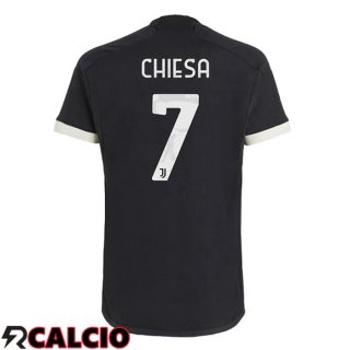Terza Maglia Juventus (CHIESA 7) Juventus Nero 2023/2024  Terza Maglia Juventus (CHIESA 7) Juventus Nero 2023/2024
