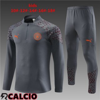 Insieme Tuta Calcio Manchester City Bambino Grigio 2023/2024  Insieme Tuta Calcio Manchester City Bambino Grigio 2023/2024