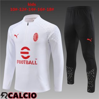 Insieme Tuta Calcio AC Milan Bambino Bianco 2023/2024