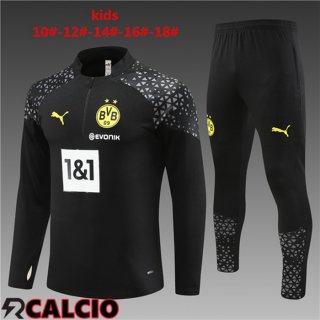 Insieme Tuta Calcio Dortmund BVB Bambino Nero 2023/2024  Insieme Tuta Calcio Dortmund BVB Bambino Nero 2023/2024