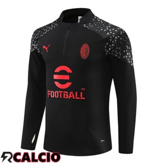 Felpa Allenamento AC Milan Nero 2023/2024  Felpa Allenamento AC Milan Nero 2023/2024