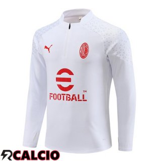 Felpa Allenamento AC Milan Bianco 2023/2024