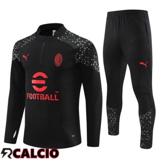 Insieme Tuta Calcio AC Milan Nero 2023/2024