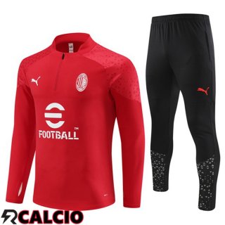 Insieme Tuta Calcio AC Milan Rosso 2023/2024