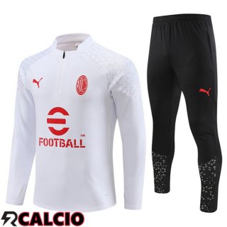 Insieme Tuta Calcio AC Milan Bianco 2023/2024
