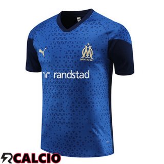 T Shirt Allenamento Marsiglia OM Blu Reale 2023/2024  T Shirt Allenamento Marsiglia OM Blu Reale 2023/2024