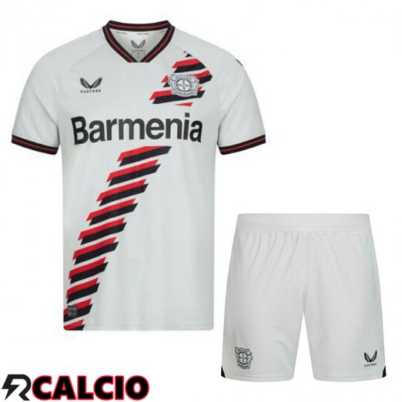 Seconda Maglia Bayer 04 Leverkusen Bambino Bianco 2023/2024