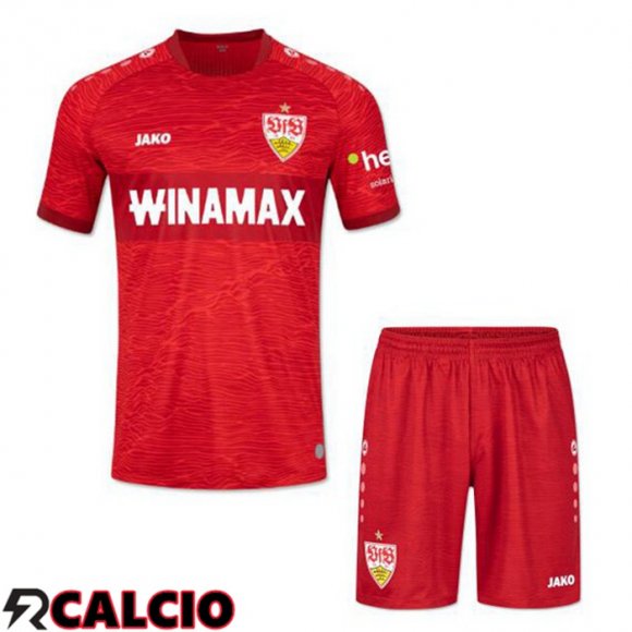 Seconda Maglia VfB Stuttgart Bambino Rosso 2023/2024  Seconda Maglia VfB Stuttgart Bambino Rosso 2023/2024