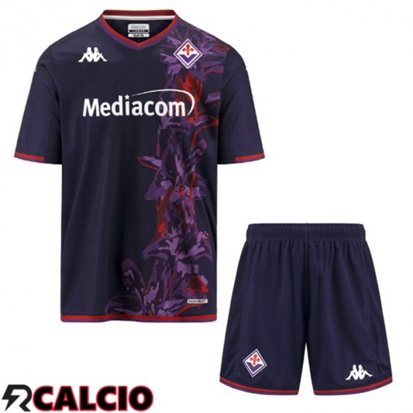 Terza Maglia ACF Fiorentina Bambino Nero 2023/2024  Terza Maglia ACF Fiorentina Bambino Nero 2023/2024