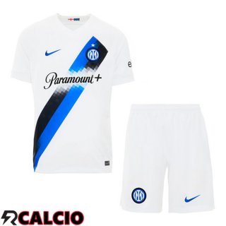 Seconda Maglia Inter Milan Bambino Bianco 2023/2024