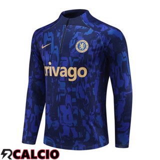 Felpa Allenamento FC Chelsea Blu 2023/2024  Felpa Allenamento FC Chelsea Blu 2023/2024