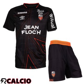 Seconda Maglia FC Lorient Bambino Nero 2023/2024