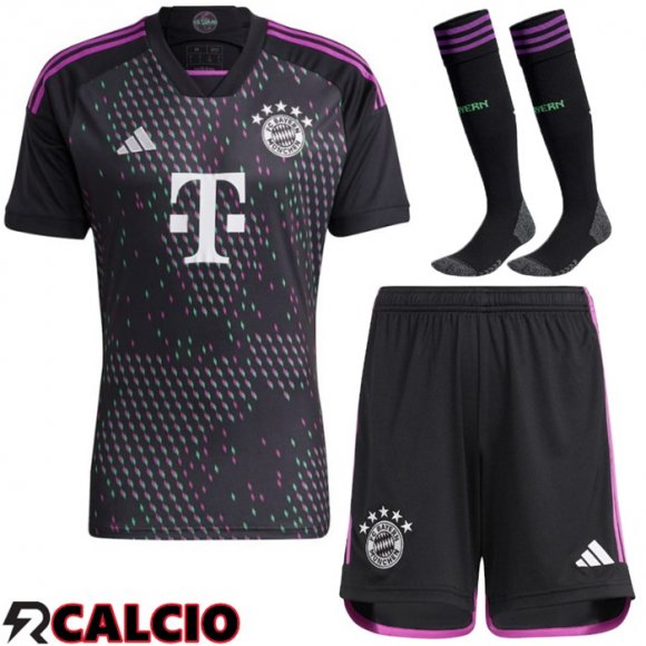 Insieme Seconda Maglia Bayern Monaco (Pantaloncini + Calzini) 2023/2024