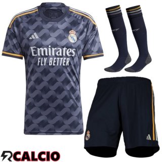 Insieme Seconda Maglia Real Madrid (Pantaloncini + Calzini) 2023/2024