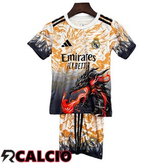 Maglia Real Madrid Bambino Edizione Speciale Arancia 2025/2026  Maglia Real Madrid Bambino Edizione Speciale Arancia 2025/2026
