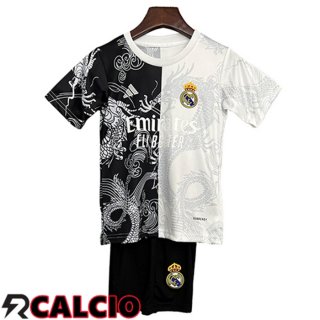 Maglia Real Madrid Bambino Edizione Speciale Nero/Bianco 2025/2026  Maglia Real Madrid Bambino Edizione Speciale Nero/Bianco 2025/2026