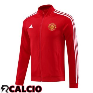 Giacca Calcio Manchester United Rosso 2024/2025  Giacca Calcio Manchester United Rosso 2024/2025
