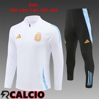 Insieme Tuta Calcio Argentina Bambino Bianco 2024/2025  Insieme Tuta Calcio Argentina Bambino Bianco 2024/2025
