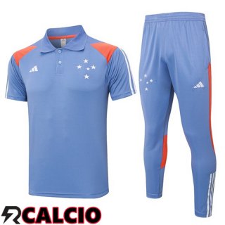 Insieme Polo Cruzeiro EC + Pantaloni Grigio 2024/2025  Insieme Polo Cruzeiro EC + Pantaloni Grigio 2024/2025