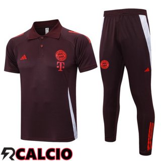 Insieme Polo Bayern Monaco + Pantaloni Marrone 2024/2025