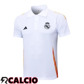 Maglia Polo Real Madrid Bianco 2024/2025  Maglia Polo Real Madrid Bianco 2024/2025