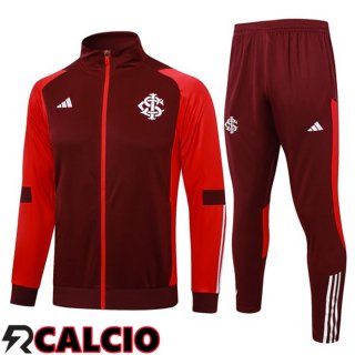 Insieme Tuta Calcio - Giacca SC Internacional Rosso 2024/2025  Insieme Tuta Calcio - Giacca SC Internacional Rosso 2024/2025