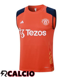 Canotta Allenamento Manchester United Arancia 2024/2025