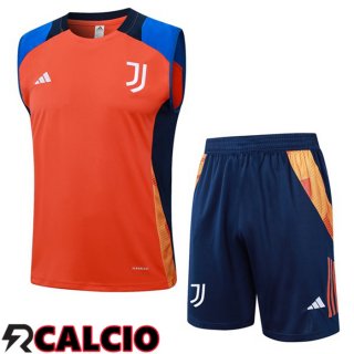 Canotta Allenamento Juventus + Pantaloncini Arancia 2024/2025  Canotta Allenamento Juventus + Pantaloncini Arancia 2024/2025