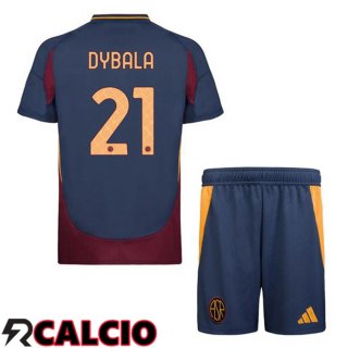 Terza Maglia AS Roma (DYBALA 21) Bambino Blu Reale 2024/2025