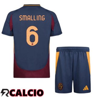 Terza Maglia AS Roma (SMALLING 6) Bambino Blu Reale 2024/2025