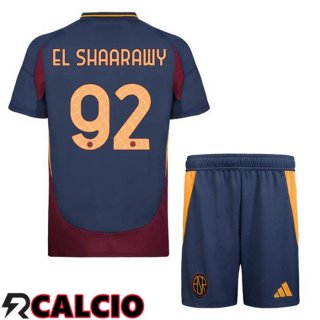 Terza Maglia AS Roma (EL SHAARAWY 92) Bambino Blu Reale 2024/2025