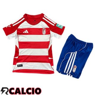 Prima Maglia Granada CF Bambino Rosso Bianco 2025/2026