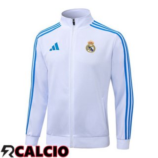 Giacca Calcio Real Madrid Bianco 2025/2026  Giacca Calcio Real Madrid Bianco 2025/2026