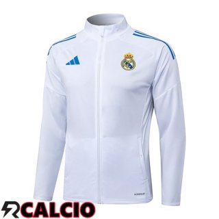 Giacca Calcio Real Madrid Bianco 2025/2026  Giacca Calcio Real Madrid Bianco 2025/2026