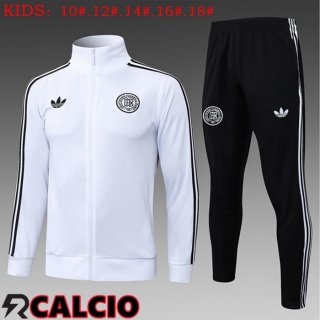 Insieme Tuta Calcio - Giacca Germania Bambino Bianco 2025/2026  Insieme Tuta Calcio - Giacca Germania Bambino Bianco 2025/2026