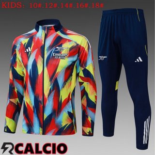 Insieme Tuta Calcio - Giacca Arsenal Bambino Rosso Blu 2025/2026  Insieme Tuta Calcio - Giacca Arsenal Bambino Rosso Blu 2025/2026