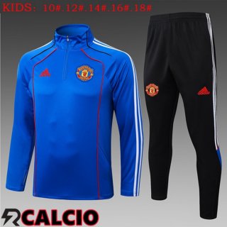 Insieme Tuta Calcio Manchester United Bambino Blu 2025/2026