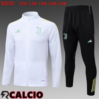 Insieme Tuta Calcio - Giacca Juventus Bambino Bianco 2025/2026