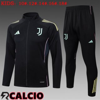 Insieme Tuta Calcio - Giacca Juventus Bambino Nero 2025/2026
