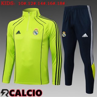 Insieme Tuta Calcio Real Madrid Bambino Verde 2025/2026  Insieme Tuta Calcio Real Madrid Bambino Verde 2025/2026