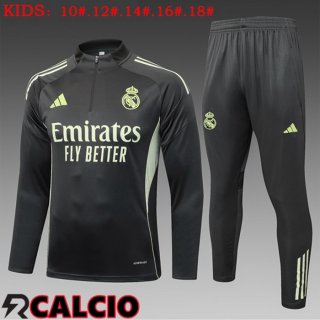 Insieme Tuta Calcio Real Madrid Bambino Grigio 2025/2026  Insieme Tuta Calcio Real Madrid Bambino Grigio 2025/2026