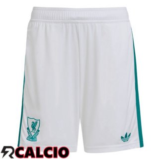 Terza Pantaloncini Calcio FC Liverpool Bianco 2025/2026  Terza Pantaloncini Calcio FC Liverpool Bianco 2025/2026