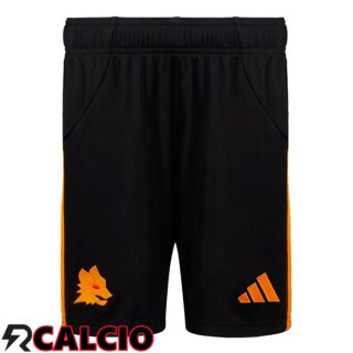 Seconda Pantaloncini Calcio AS Roma Nero 2025/2026  Seconda Pantaloncini Calcio AS Roma Nero 2025/2026
