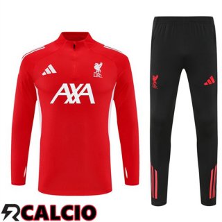Insieme Tuta Calcio FC Liverpool Rosso 2025/2026  Insieme Tuta Calcio FC Liverpool Rosso 2025/2026