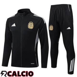 Insieme Tuta Calcio - Giacca Argentina Nero 2025/2026