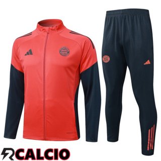 Insieme Tuta Calcio - Giacca Bayern Monaco Arancia 2025/2026  Insieme Tuta Calcio - Giacca Bayern Monaco Arancia 2025/2026